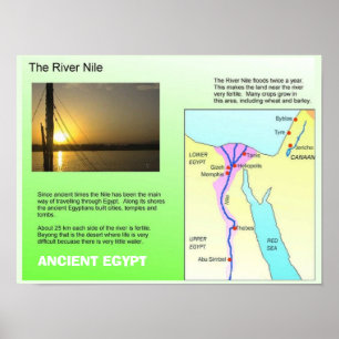 Geschiedenis, Oude Egypte, Nijlrivier Poster