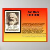 Geschiedenis, Politiek, Karl Marx 1818-1883 Poster (Voorkant)