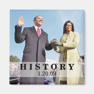 GESCHIEDENIS: President Obama Inauguratie Magneet