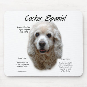 Geschiedenis van Cocker Spaniel (buff) Muismat
