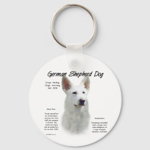 Geschiedenis van de Duitse herderhond (wht) Sleutelhanger