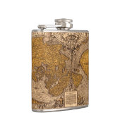  Geschiedenis van de Oude Wereldkaart Heupfles (Rechts)