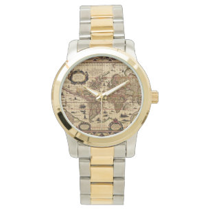 Geschiedenis van de Oude Wereldkaart Horloge