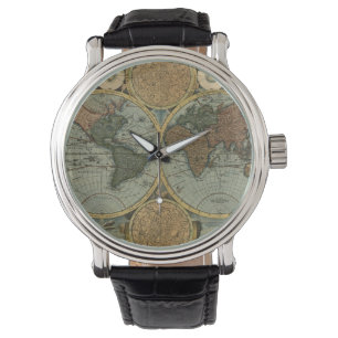 Geschiedenis van de Oude Wereldkaart Horloge