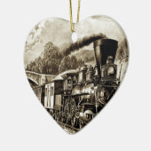 Geschiedenis van de stoommotor keramisch ornament (Links)