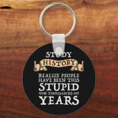 Geschiedenis van de studie - realiseer me dat mens sleutelhanger (Voorkant)