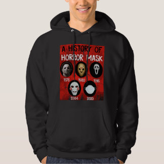 Geschiedenis van horror maskers voor Halloween kos Hoodie