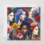 Geschiedenis van Internationale Vrouwendag Kaart (Voorkant)