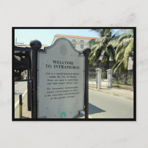 geschiedenis van intramuros briefkaart