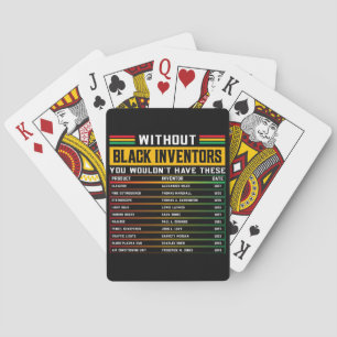 Geschiedenis van vergeten zwarte uitvinders pokerkaarten