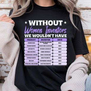 Geschiedenis van vrouwelijke uitvinders, Paarse Vr T-shirt
