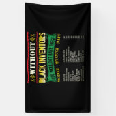 Geschiedenis van zwarte uitvinders Zwarte geschied Spandoek (Verticaal)