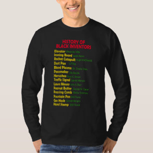 Geschiedenis van zwarte uitvinders Zwarte Geschied T-shirt