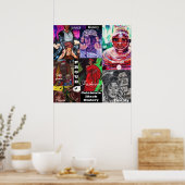 GESCHIEDENIS VOOR CELEBRATE BLACK poster (Keuken)