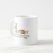 Geschiedenis: wat gebeurt er? koffiemok (Voorkant links)