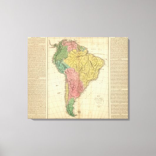 Geschiedenis Zuid-Amerika Canvas Afdruk (Voorkant)