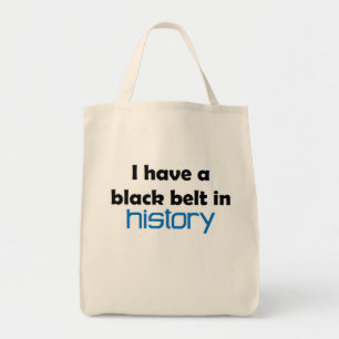 Geschiedenis zwarte band tote bag