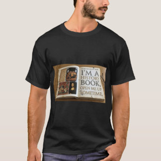 Geschiedenisboek openen t-shirt