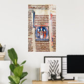 Geschiedeniseerd initiaal "D" waarin een huwelijk Poster (Thuiskantoor)