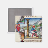 Geschiedeniseerd initiaal "L" Magneet (Voorkant / Achterkant)