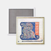 Geschiedeniseerd initiaal "R" 2 Magneet (Voorkant / Achterkant)