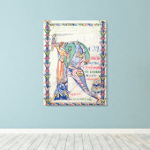 Geschiedeniseerd initiaal "R" Canvas Afdruk (Insitu (Houten vloer))