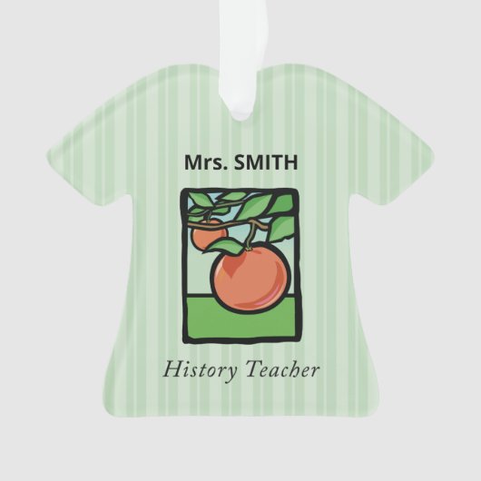 geschiedenisleraar Dank je, Apple Ornament (voorkant)