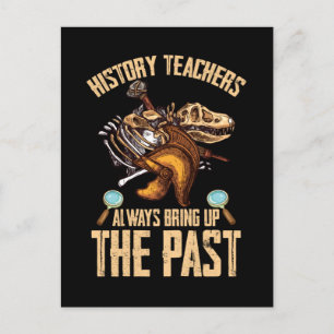 geschiedenisleraar Dinosaurs Funny Historian Briefkaart