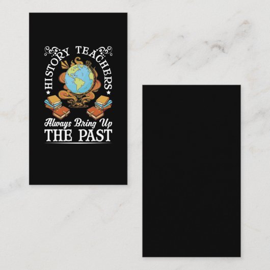 Geschiedenisleraar Funny Historian Visitekaartje (Voorkant / Achterkant)