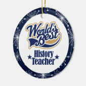 Geschiedenisleraar Gift Ornament (Links)