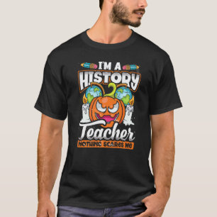 Geschiedenisleraren Halloween Geschiedenisleraar F T-shirt