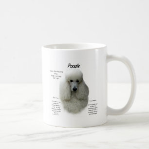 Geschiedenisontwerp poodle (wht) koffiemok