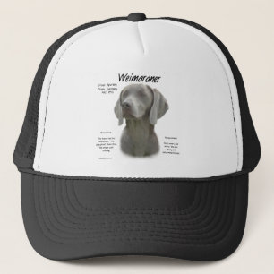Geschiedenisontwerp weimaraner trucker pet