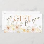 Geschikt cadeaucertificaat voor details (Voorkant / Achterkant)