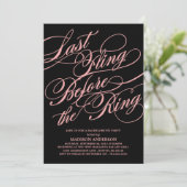 GESCHIKT | INVITATIE BACHELORETTE PARTIJ KAART (Staand voorkant)