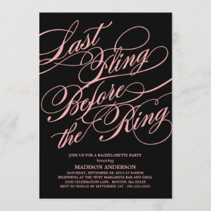 GESCHIKT INVITATIE BACHELORETTE PARTIJ KAART