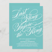 GESCHIKT | INVITATIE BACHELORETTE PARTIJ KAART (Voorkant / Achterkant)