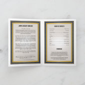 Geschikt om gedrukt te worden BegrafenisSjabloon Programma (Binnen)