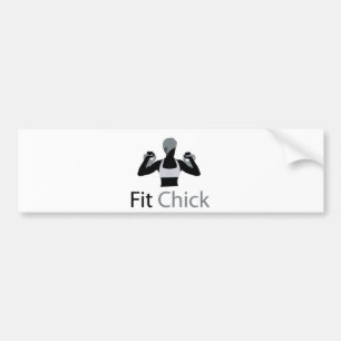 Geschikt voor Chick met Kettlebells Bumpersticker