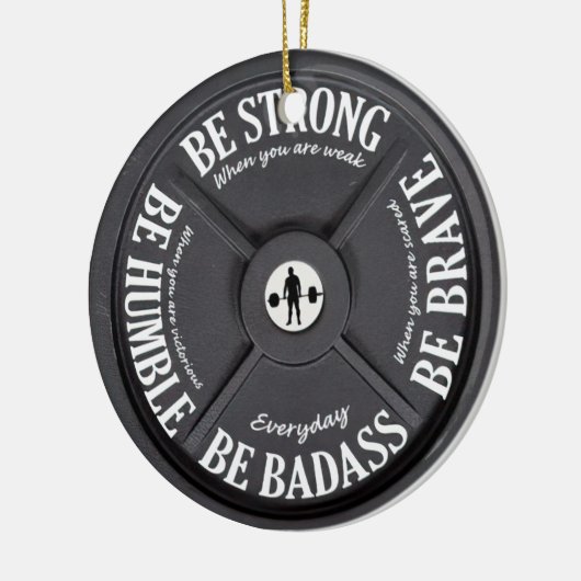 Geschikt voor werkuittrainer weeggewicht hefboom G Keramisch Ornament (Links)