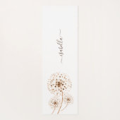 Geschikte bloemen gepersonaliseerd yogamat (Achterkant)