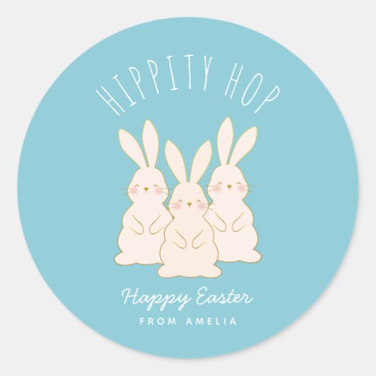 Geschikte Bunnies, speciaal Pasen Ronde Sticker (Voorkant)