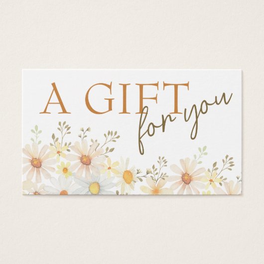 Geschikte cadeaukaart voor details visitekaartje (Voorkant)