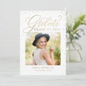 Geschikte, EDITABLE Afstuderen-uitnodiging Kaart (Staand voorkant)