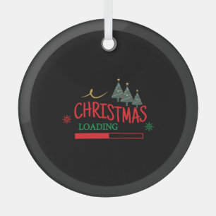 Geschikte kerstbelasting voor familie glas ornament