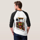Geschikte koning (schoppen) t-shirt (Achterkant volledig)