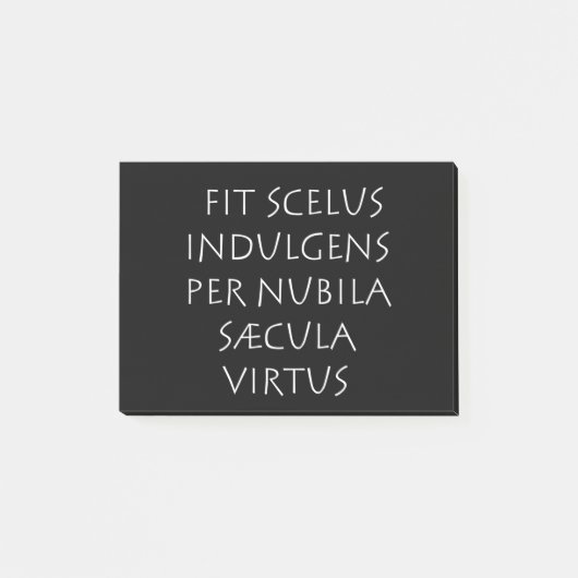 Geschikte scelus indulgens per nubila saecula virt post-it® notes (Voorkant)