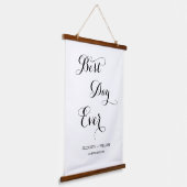 Geschikte script op de dag van het huwelijk hangend wandkleed (Gebogen)