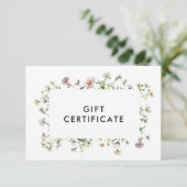 Geschikte wildbloemen Cadeaucertificaat (Staand voorkant)
