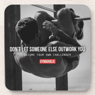Geschiktheid en Bodybuilding Motivatie Bier Onderzetter